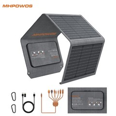 Foldable Solar Panel Charger 40W 80W 120W for Phone Power Bank Camping Backpack