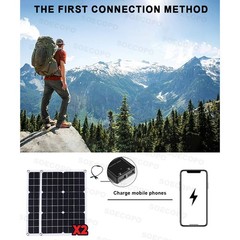 10000W Solar Power Kit 12V-110V/220V + 2pcs Solar Panels + 100A Controller