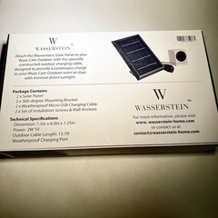 Wasserstein Solar Panel 2-Pack for WYZE Cam Outdoor V2/Pro White Weatherproof
