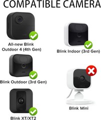 3 Pack Solar Panel Charger Compatible with All-New Blink Outdoor 4 (4th Gen)