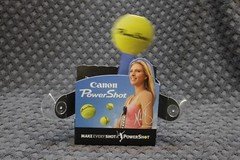 Vintage Canon Solar Powered window display, Powershot cameras, Teaching Aid