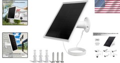 Adjustable 6W Solar Panel Charger for Security Cameras | Compatible & Reliable