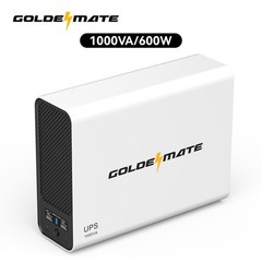 Goldenmate 1000VA 600W LiFePO4 UPS Pure Sine Wave Battery Backup （Communication）