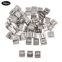 5-100PCS Solar Panel Photovoltaic Cable Clip Stainless Steel Clamp Wire Clips