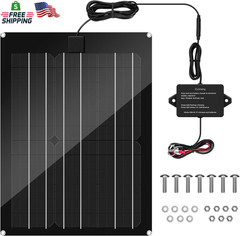 Solar Battery Charger Maintainer, Zuomeng 15W Solar Panel Kit for Dump Trailer B