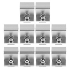 10pcs Solar Panel Edge Clamp – Adjustable 35/40/45/50/55mm Aluminum End Clamp –