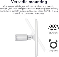 Solar Panel Compatible with Ring Spotlight Cam/Plus/Pro Battery, Stick up Cam/Pr