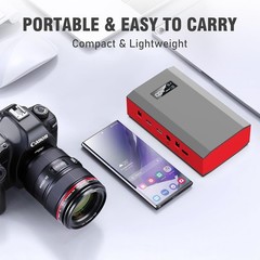 Portable Solar Power Station with Foldable Solar Panel 60W, 110V AC Outlet Campi