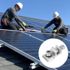 16 Pack Solar Panel Grounding Clamps Set – Aluminum Alloy Thunder Protection Gro