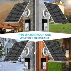 6W Solar Panel for Home CCTV Camera Security Doorbell Battery Charger