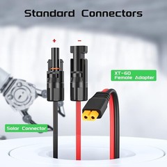 High-Efficiency Solar to XT60 Cable – 10FT for RV and Portable Power Stations
