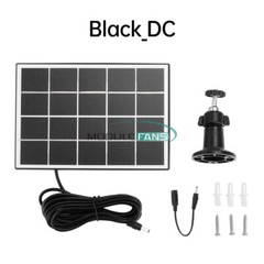 8W 5V Microcrystal Solar Panel with Mounting Brackets Security Camera Water Pump