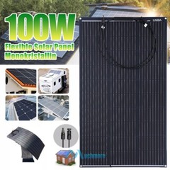 Flexible Portable 400W 200W Mono Solar Panel for Power Station RV Camping Boat