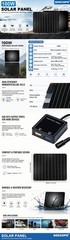 100W Portable Flexible Monocrystalline Solar Panel USB DC Outdoor RV Camping Use