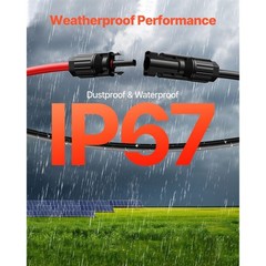 100ft 10AWG PV Cable 6mm², Weather-Resistant XLPE, -40°F to 221°F