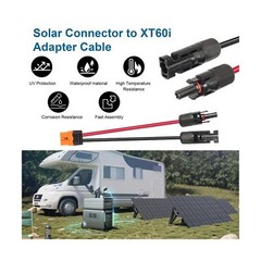 Solar to XT60i Cable 10AWG – 100FT Solar Panel to XT60i Adapter Connector XT6…