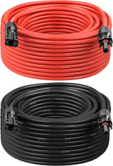 Solar Panel Extension Cable – 10AWG 60FT Solar Wire with Female & Male