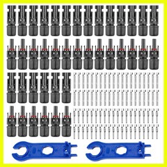 Solar Connectors – 20Pairs / 40PCS Solar Panel Connector Male Female with Dua…