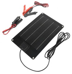 Solar Panel Battery Maintainer 5W for Boats Marine RV Car Vehicles
