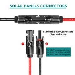 10AWG Tinned Copper Wire XT60i to Solar Panel Connector Extension Cable 10FT – H