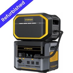 VTOMAN FlashSpeed 1500 Portable Power Station with Extra Battery – 3096Wh/1500W