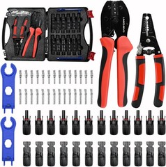 Solar MC4 Connector Crimping Tool Kit for Solar Panel Cable Assembly,14-10 AW…