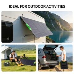 200W High Efficiency ETFE Foldable Solar Panel for Portable Power Station, IP…