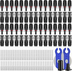 30 Pairs Solar Connector (10AWG), 60Pcs Solar Panel Cable Connectors Adapter Mal