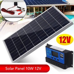 1PC 10W Polycrystalline Solar Panel Effective Charge Controller For Camping