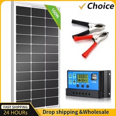 100A Portable Solar Panel Kit Rechargeable Solar Cell Generator