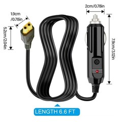 XT60 Extension Cable XT60 Female to Car Charger Male Connection Cord 12V/24V