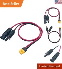 30A Quick Connect Solar Connector to XT60 Adapter – Ideal for Power Stations