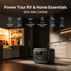 BLUETTI Elite 300 3014Wh Portable Power Station Generator+2*200W Solar Panel