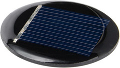 Uxcell 5Pcs 2V 40Ma Poly Mini round Solar Cell Panel Module DIY for Light Toys C