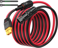 Solar Connector to XT60 Adapter Extension Cable, Solar Panel to XT60 Charge Exte