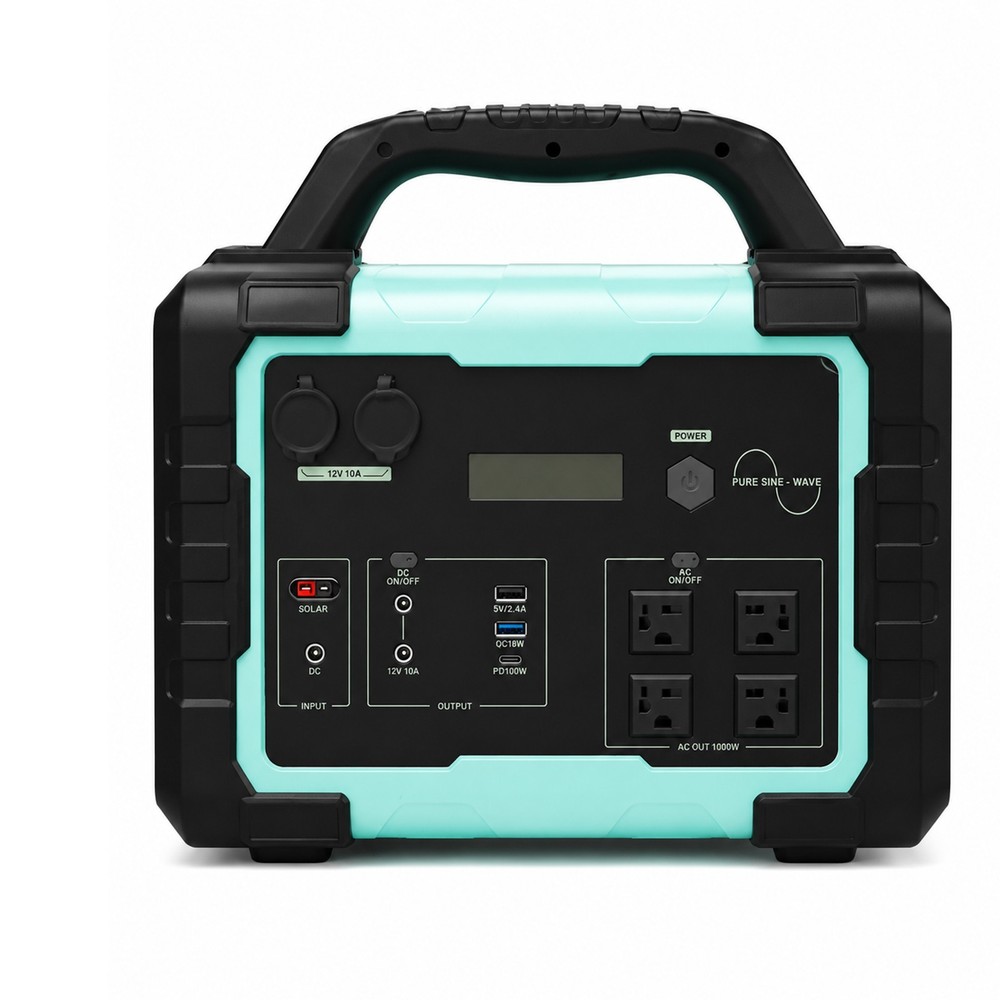 1000W 1024Wh Anderson Input Power Station Pure Sine Wave Solar Generator