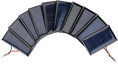Mini Solar Panels 10Pcs 5V 30mA Polycrystalline for DIY Solar Projects