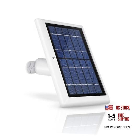 Solar Panel Compatible with Ring Spotlight Cam/Plus/Pro Battery, 1 Pack White