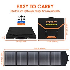 Solar Panel Kits 200W 12V Portable Foldable For Generator Power Station RV Trip