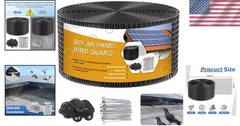 Durable 6in x 100ft Critter Guard for Solar Panels – Black PVC Coated Protection