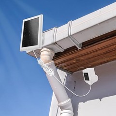Solar Panel Charger for Ring Camera Battery,Compatible with Ring 1 White