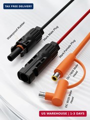 12AWG+14AWG Solar Extension Cable for Jackery | 16.4FT/5M,DC7909/DC8020 connecto
