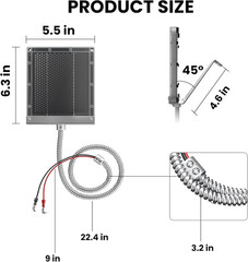 12V Solar Panel for Deer Feeder: 1.7W Waterproof Solar Battery Charger with Moun