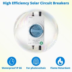 Solar Panel Disconnect Switch – HXH 1000V DC Isolator Switch, 1-in-1-out, 32A…