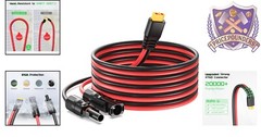 High-Efficiency Solar to XT60 Cable – 10FT for RV and Portable Power Stations