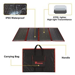 220w 18v Foldable Solar Panel Kit 220 Watts Monocrystalline Foldable