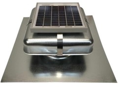 Solar Roof Vent – Solar Attic Fan – Solar RVOblaster with “Galvanized” Vent