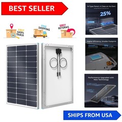 Durable 100W Solar Panel with Low Temperature Coefficient – Perfect for Boats
