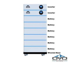 OMO All-In-One Customizable Stacking Inverter/Battery System 120/240 11000W Tota