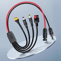 High Current 13A Solar Panel Charging Cable With DC7909 DC5521 XT60 Connectors
